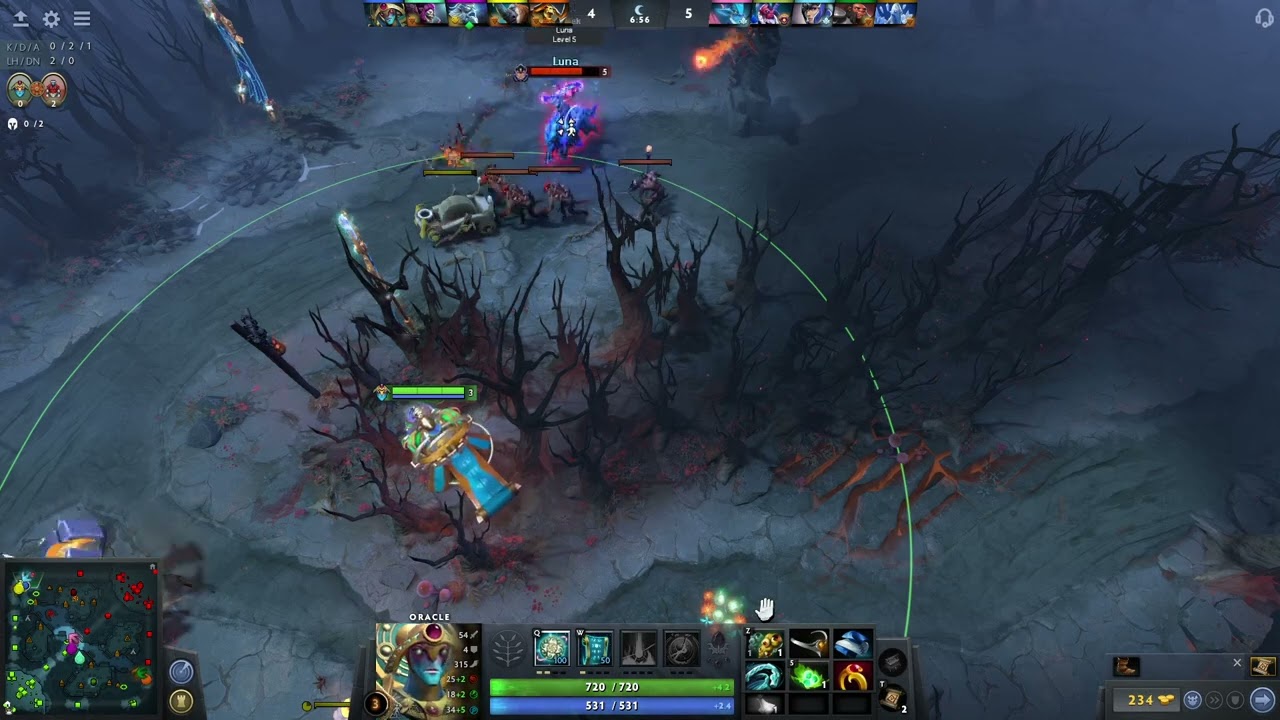 DOTA 2 - Unranked - Oracle - Offlane Support (pos4)