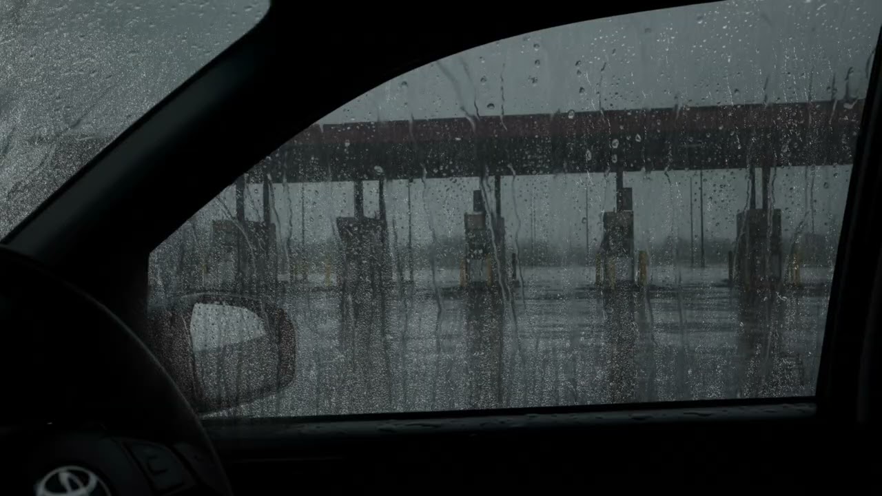 Deep Sleep & Insomnia Relief 🌙 Cozy Car Rainstorm 🌧️ While Heavy Rain Pours Outside