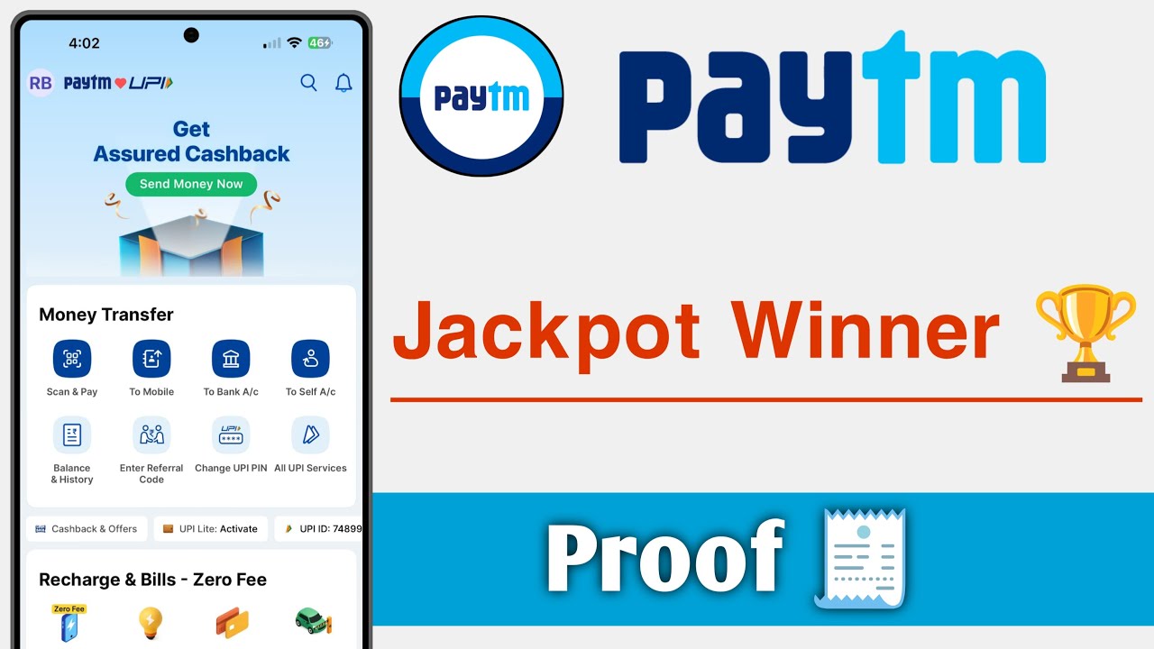 Paytm Jackpot Winner Proof