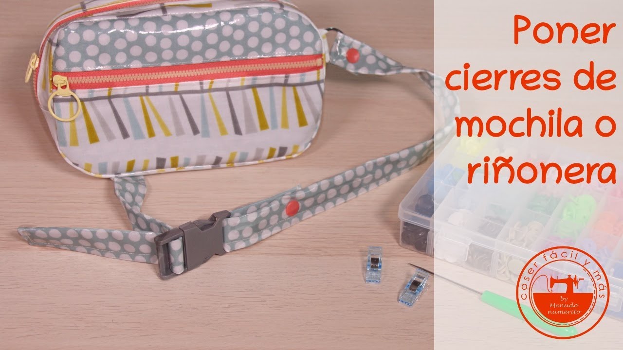 Cómo poner cierres de mochilas o riñoneras