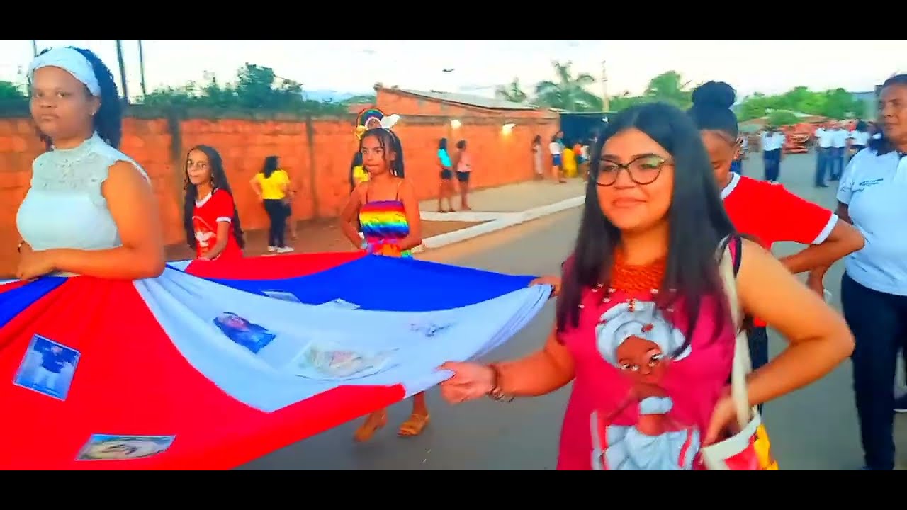 7 de setembro em Cotegipe Bahia com a presença da cavalaria i fanfarra de barreiras..