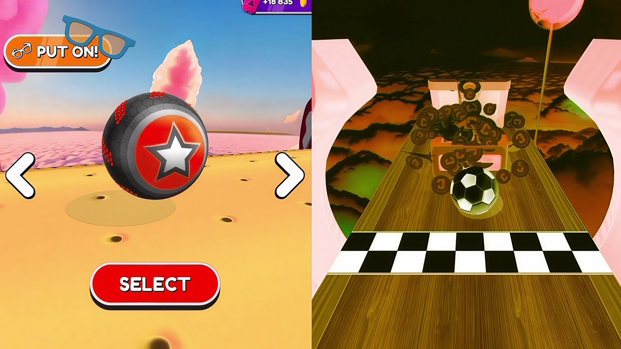 ♦️⚽♦️Going Balls, SpeedRun Vs Reverse Video Gameplay Part 531