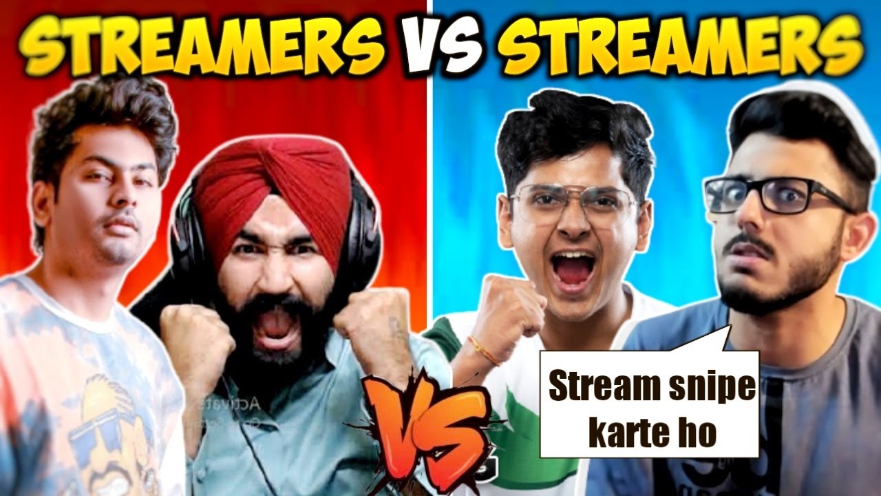 Top 5 Streamers vs Streamers Moment | Carryminati, Mortal, Lolzzz gaming, Dynamo