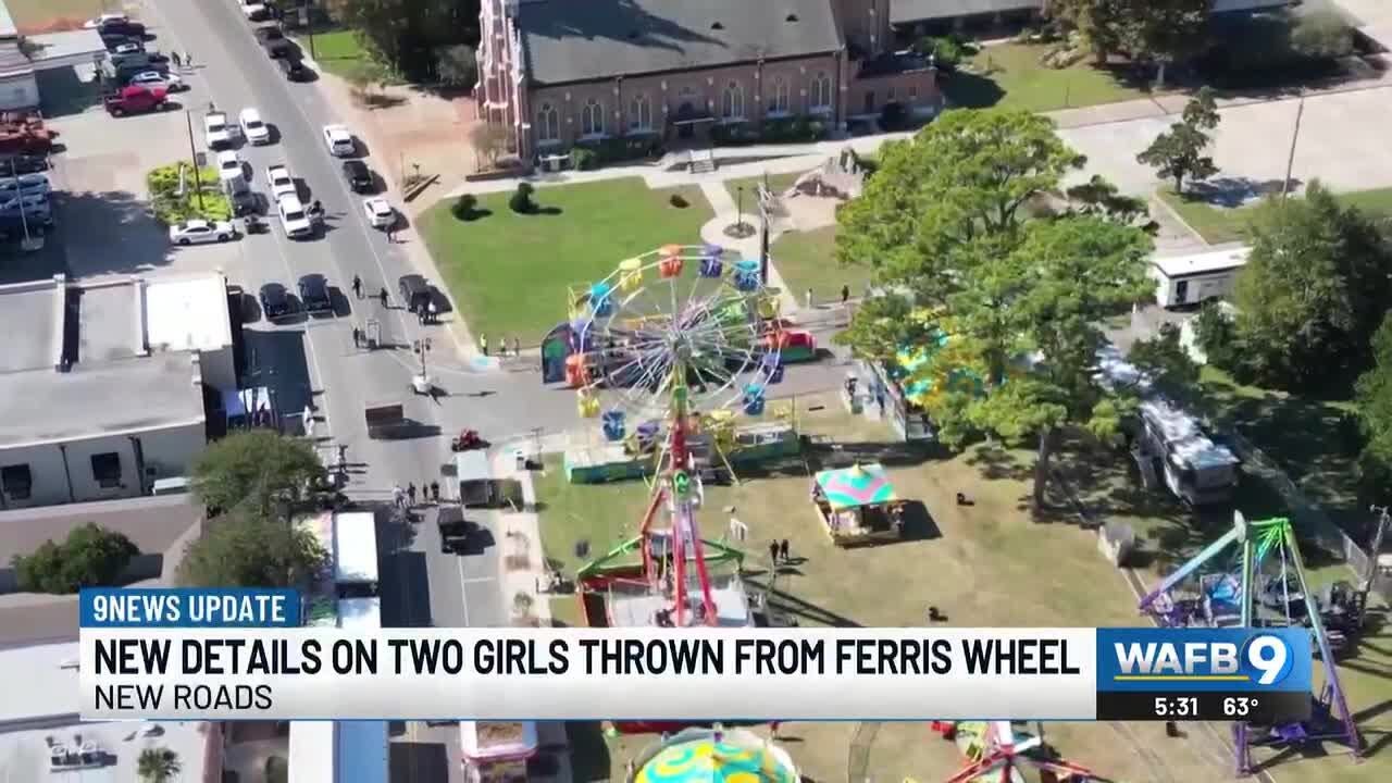 Two girls remain hospitalized after ferris wheel accident at New Roads festival