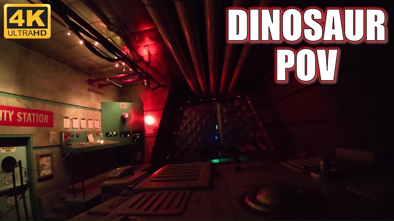 Dinosaur POV (4K 60FPS), Disney's Animal Kingdom Defunct Dark Ride | Non-Copyright