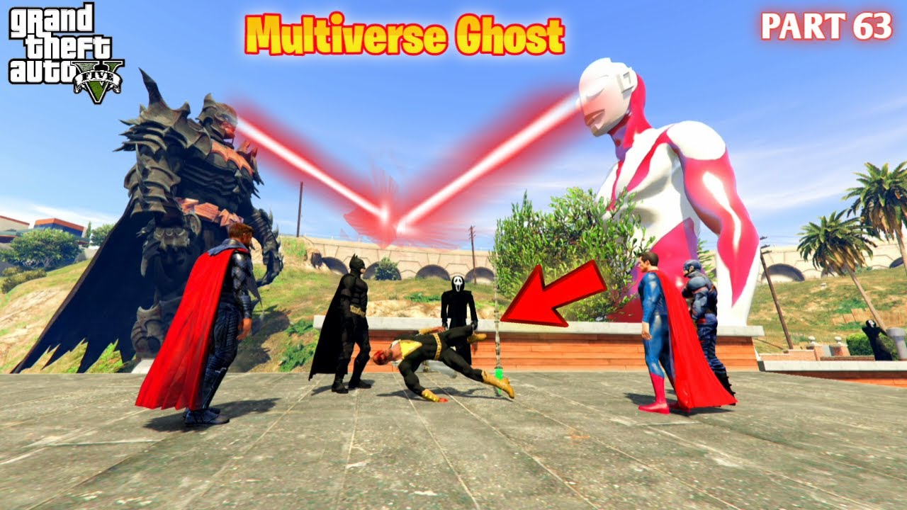 Multiverse Ghost Who Will Save Black Adam Superman Thor in GTA5 #63