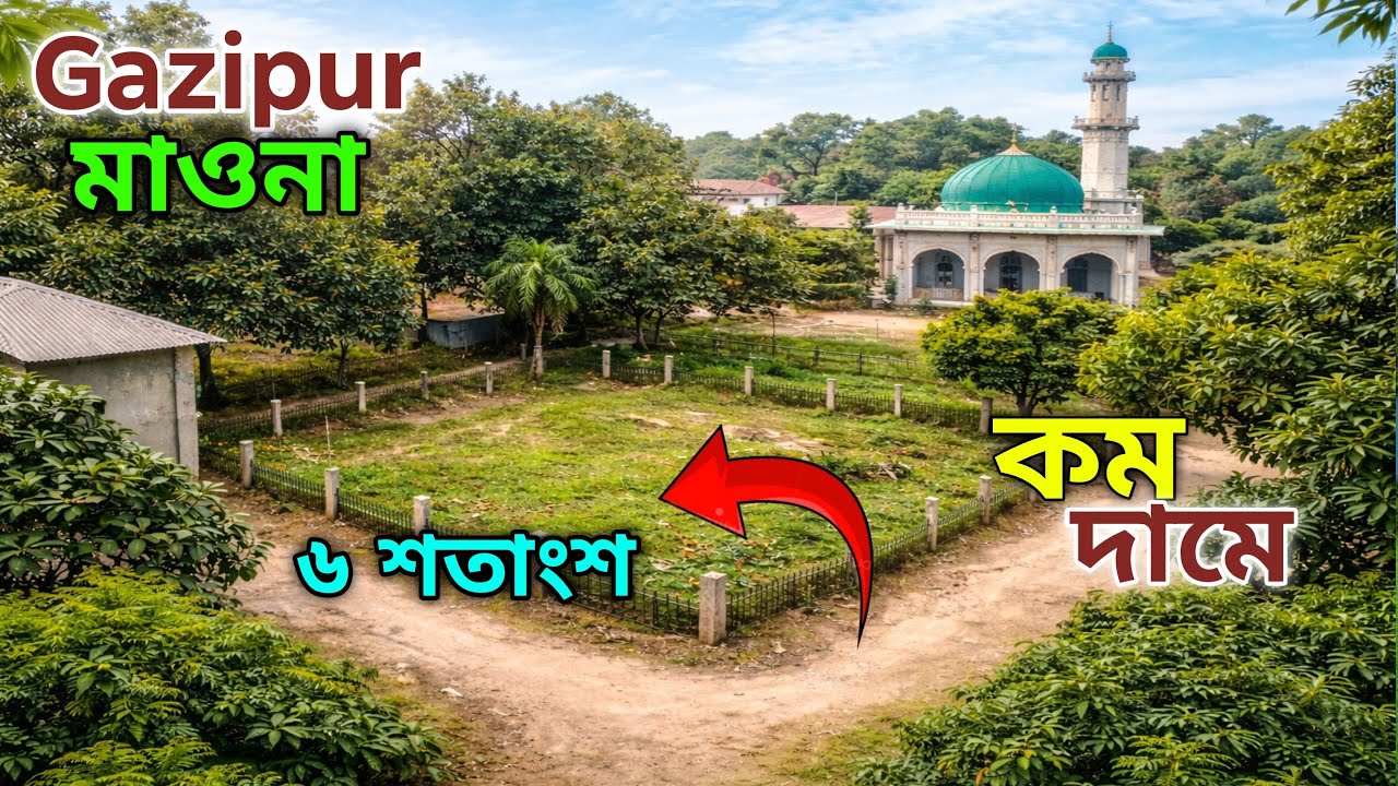 মাওনায় ৬ কাঠা জমি! বাজারের পাশে, ইন্ডাস্ট্রির সামনে – এখনই বিনিয়োগের সেরা সুযোগ! #জমি_বিক্রয় 