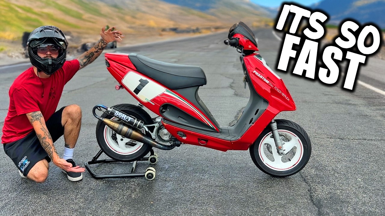 This is the BEST Race Scooter i've Built! Malaguti Phantom f12
