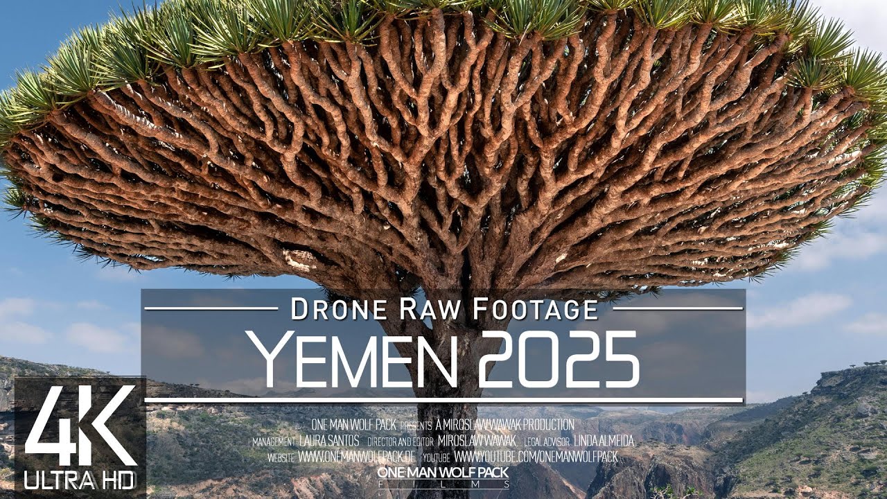 【4K】🇾🇪🌴 Drone RAW Footage 🔥 This is YEMEN 2025 🔥 Socotra Island 🔥 UltraHD Stock Video