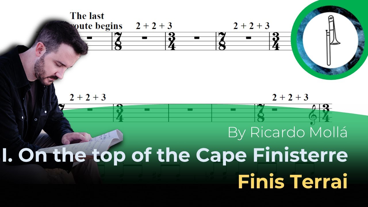 Trombone Play-Along: Finis Terrai, I. On the top of the Cape Finisterre by Ricardo Mollá