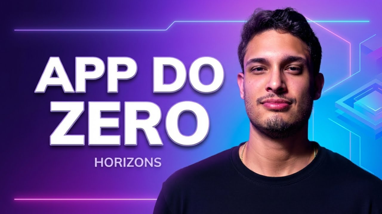 CRIEI UM APP COMPLETO SÓ CONVERSANDO COM IA (HORIZONS)
