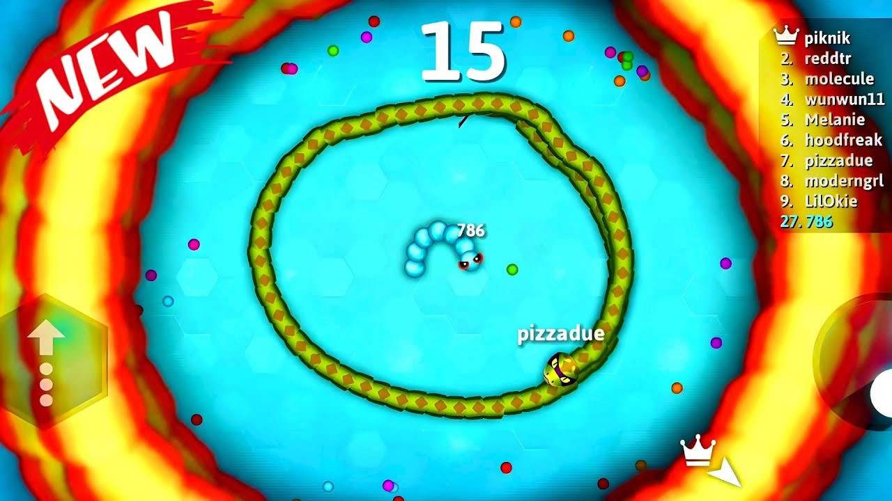 AMEZING🤩 Epic Snake io gameplay🐍New look Slushy Snake skin🐍online snake  biggest snake killing 🐍-.02
