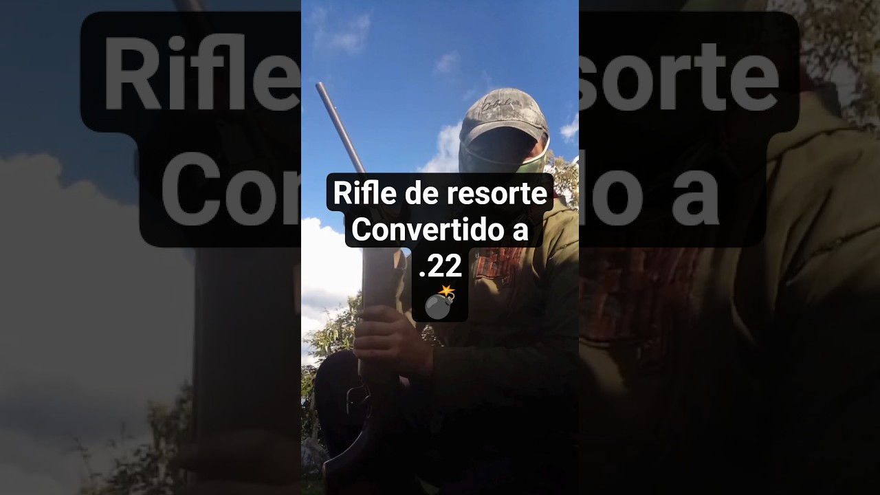 Rifle de Resorte convertido a Calibre 22