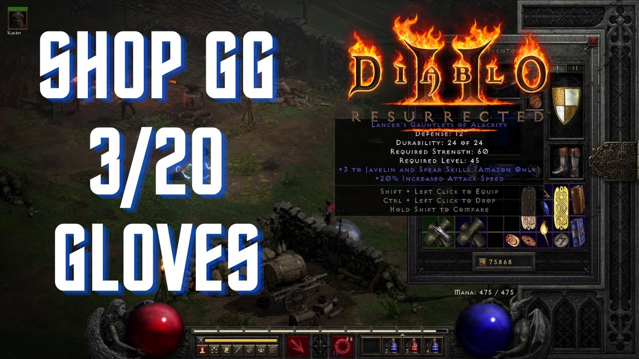 Руководство по покупке 3/20 перчаток D2R (легкие HR) #d2r #charsi #d2resurrected