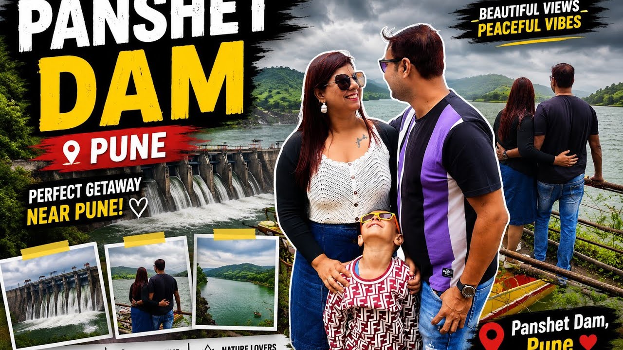 Family Trip to Panshet Dam | Best One Day Picnic Spot Near Pune 🏞️ #panshet 