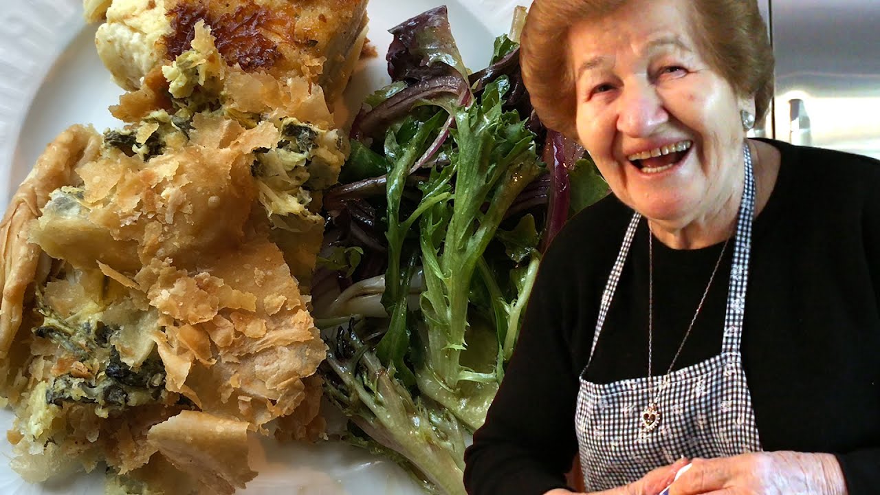 Pasta Grannies go Greek & make spinach pie!