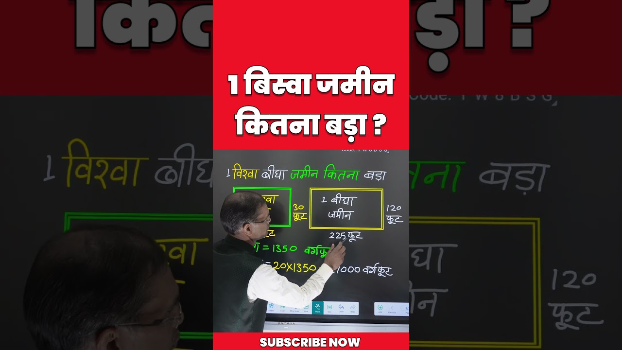 How big is 1 Biswa Bigha land?