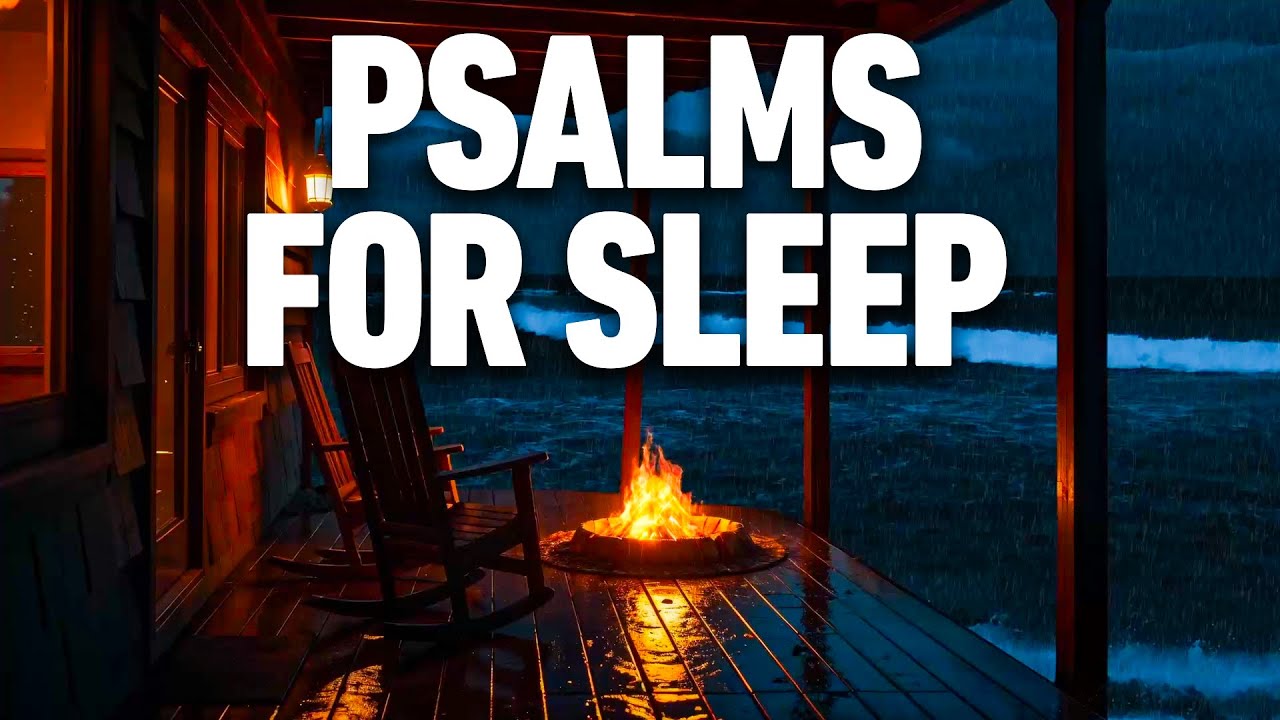 10 Hours of PSALMS for Deep Sleep with Rain | Rest in God’s Word