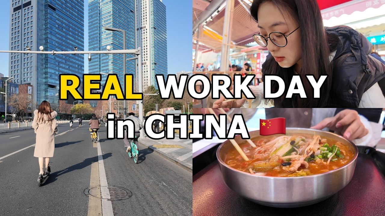 A Realistic Work Day in Chengdu, China | Coffee, Office & Sunshine