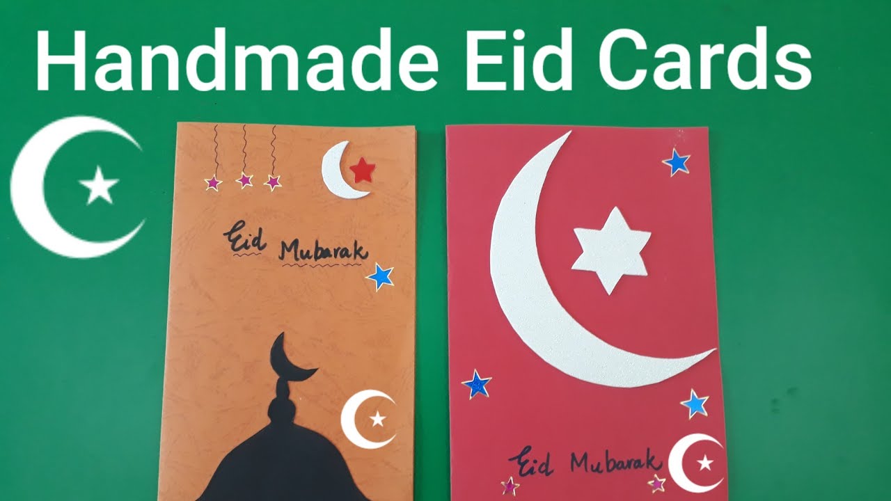 Handmade Eid Cards l Beautiful Handmade EID Mubarak Card idea