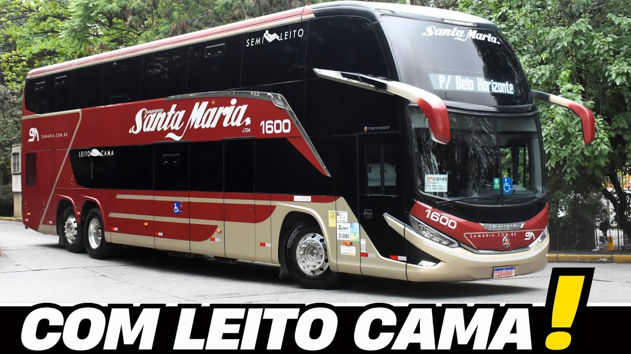 MARCOPOLO G8 SANTA MARIA COM TANTO BRILHO QUE NEM PARECE DE LINHA RODOVIÁRIA | ÔNIBUS LEITO CAMA
