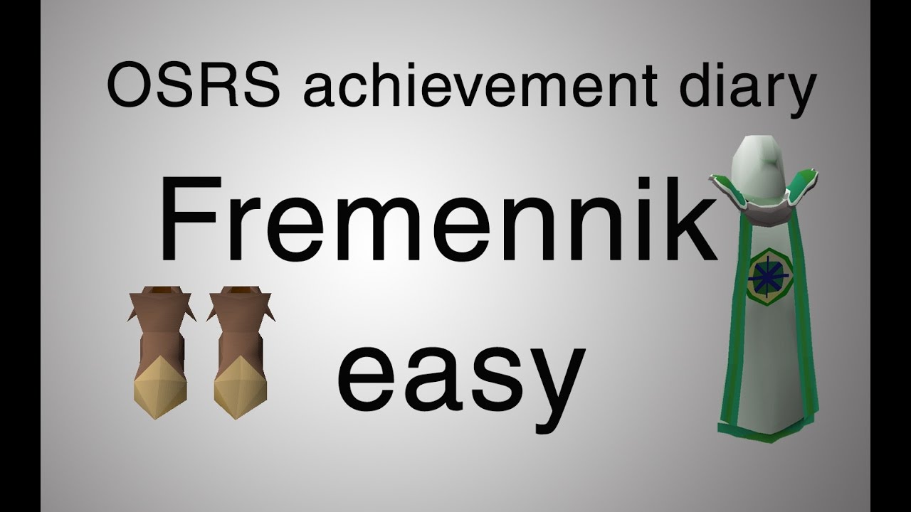 [OSRS] Fremennik easy diary guide