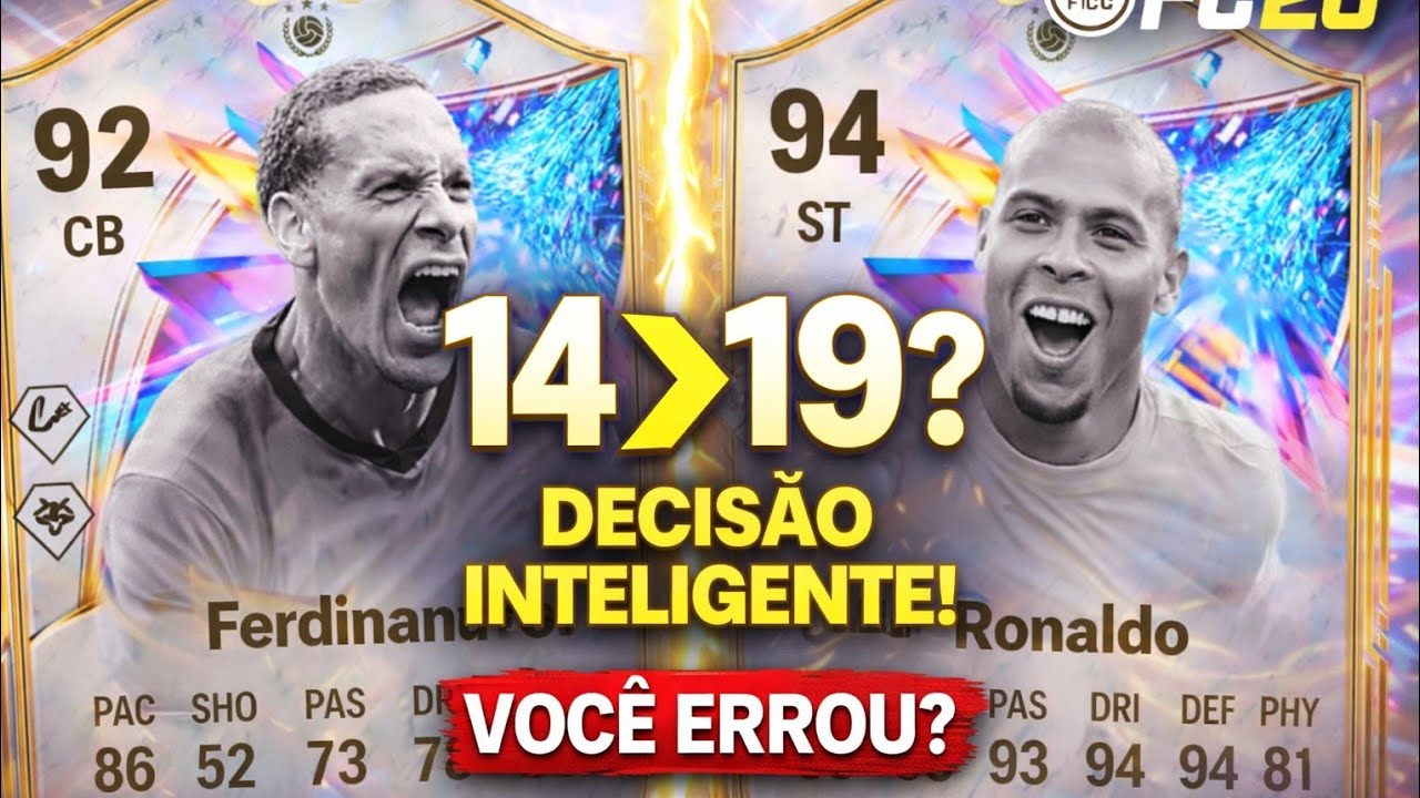 FERDINAND 92 OU RONALDO 19 TOKENS? A MELHOR ESCOLHA NO EA FC 26