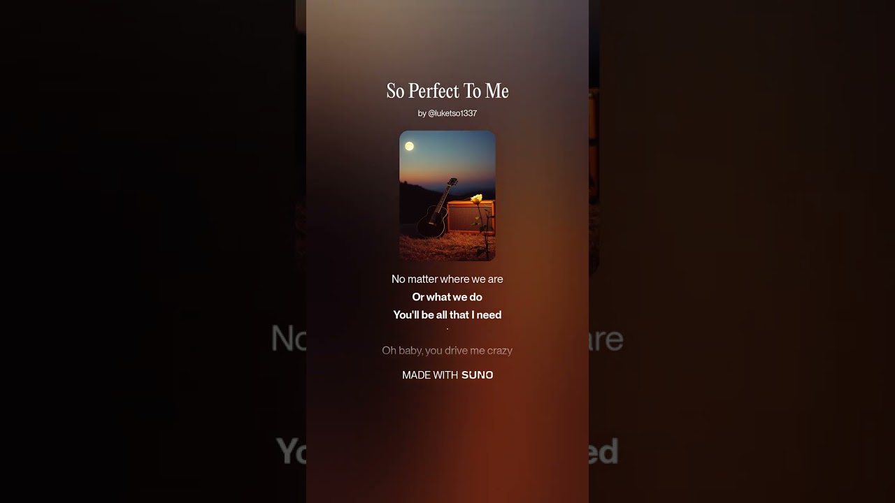 So Perfect To Me