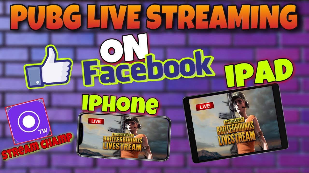 How to live PUBG streaming on Facebook WITH Ipad and Iphone || Pubg live streaming || stream champ