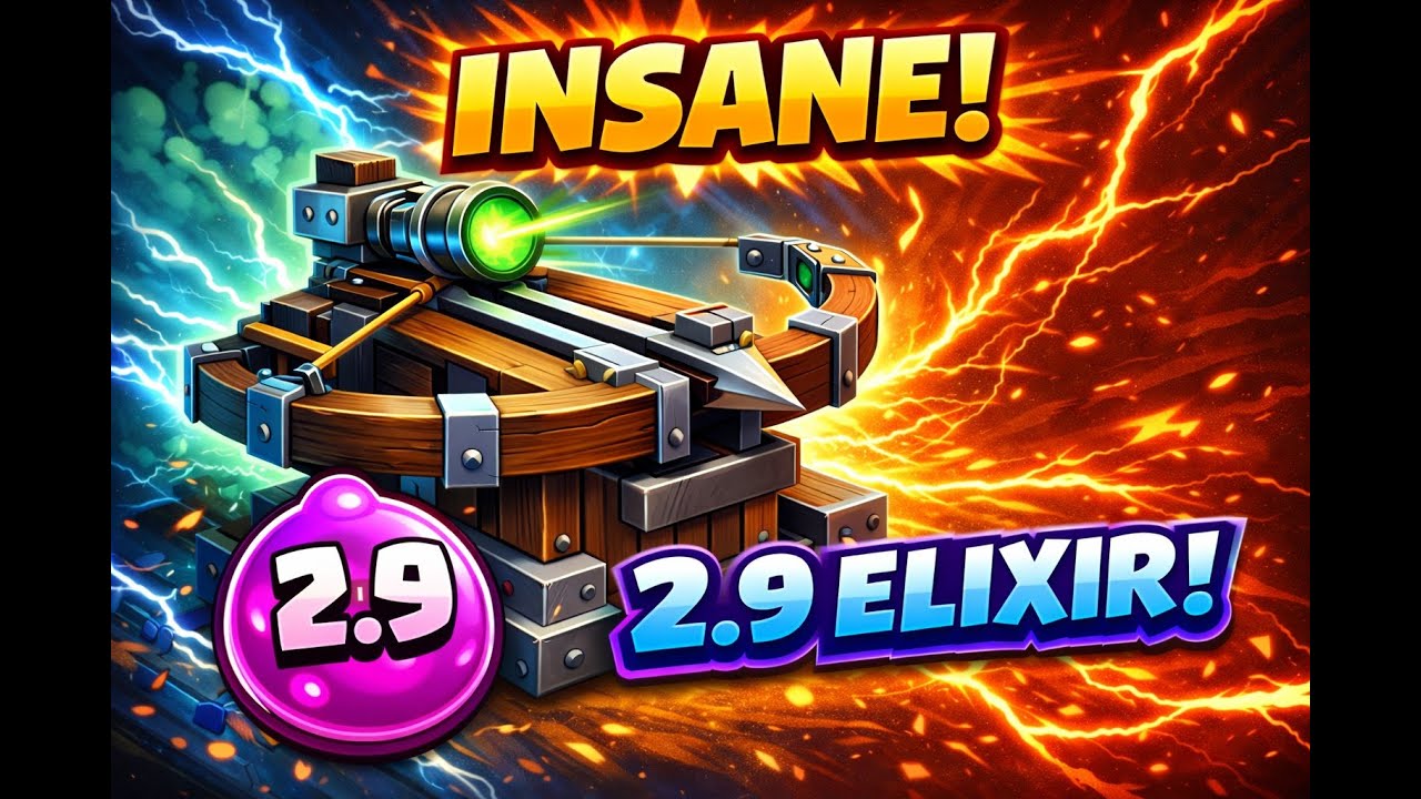 INSANE 2.9 XBOW CYCLE DECK MADE FOR PUSHING TO 15000 TROPHIES EASILY!!
