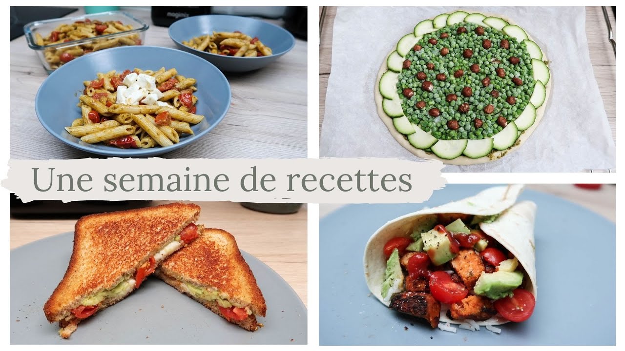 Une semaine de recettes végétariennes, faciles & rapides !