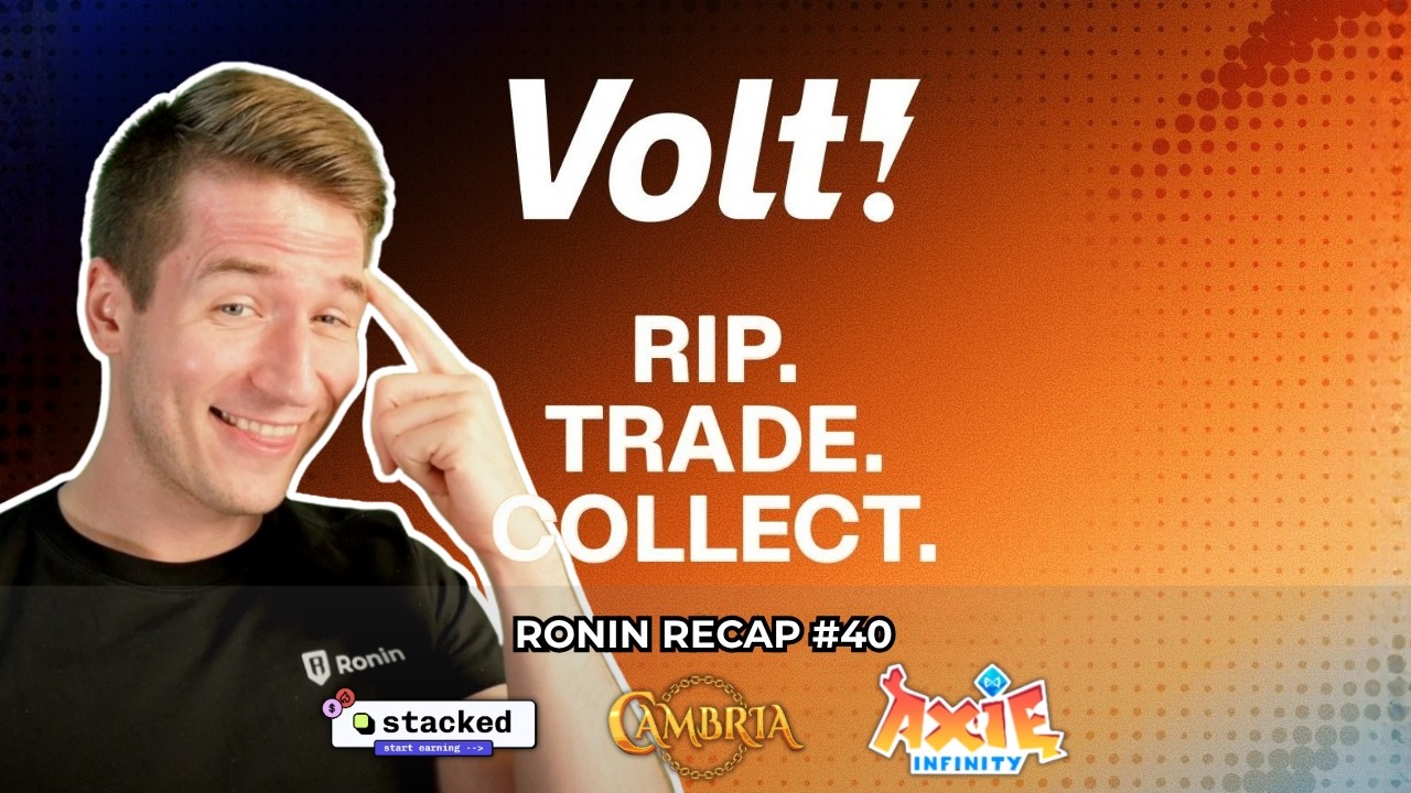 TCG Marketplace, Stacked Rewards & More Gaming News on The Ronin Network.