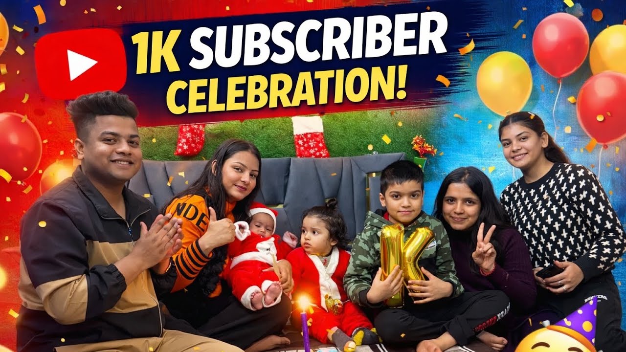  1k subscribers celebration 🎊 