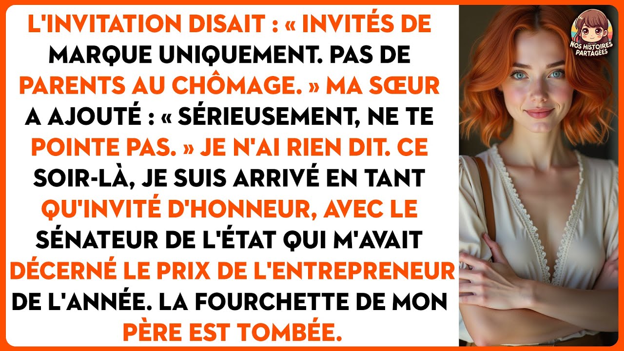 L'invitation disait : « Invités de marque uniquement. Pas de parents au chômage. »...