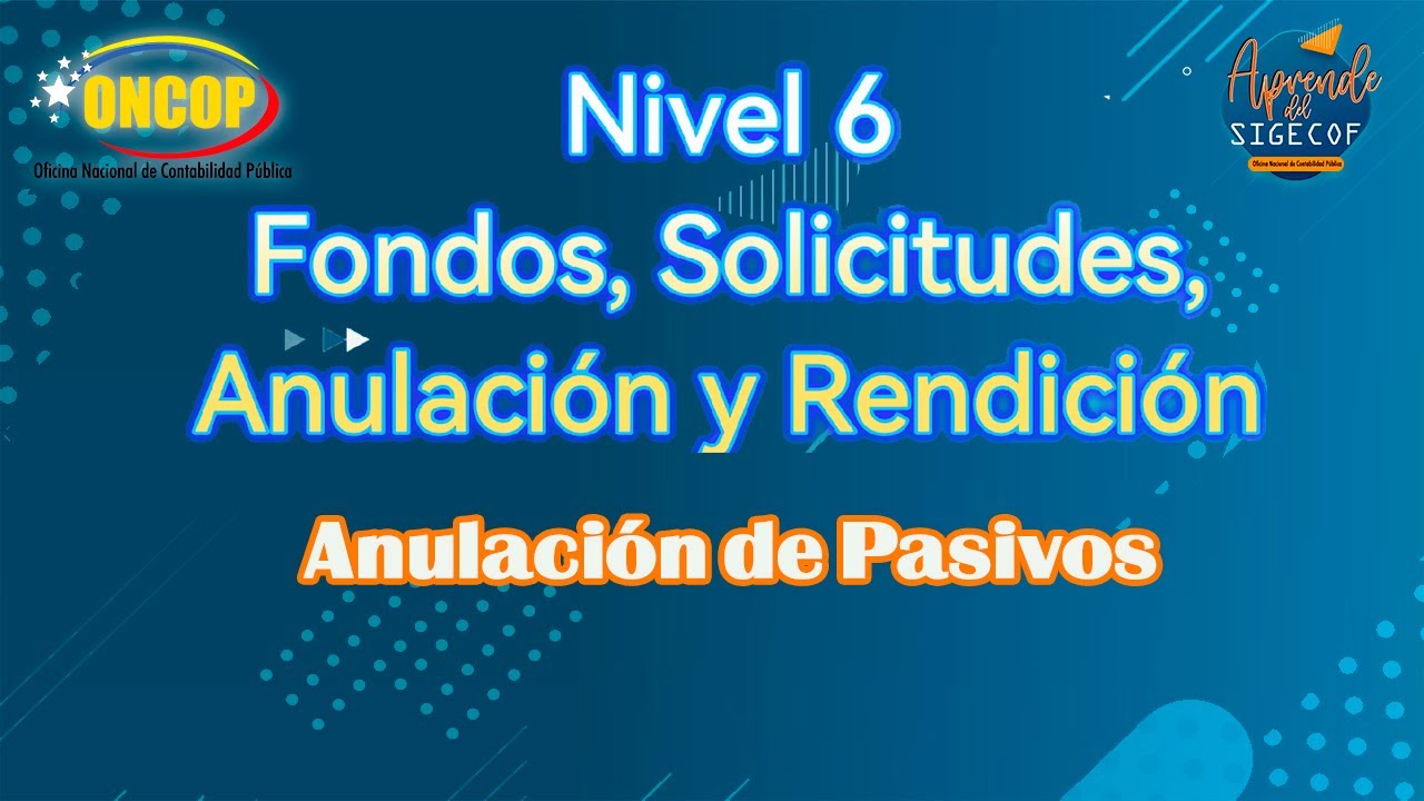 Anulación de Pasivos