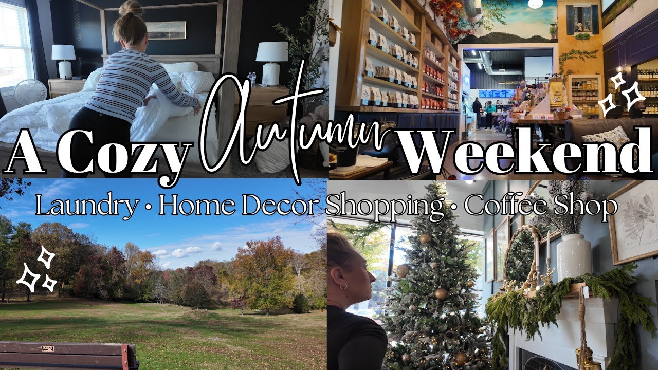 A Cozy Fall Weekend | Laundry, Coffee & Holiday Decor Shopping