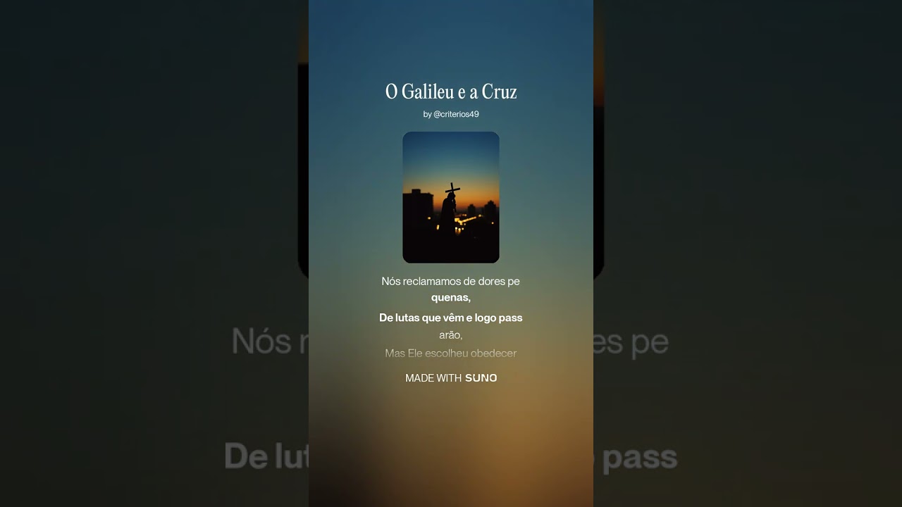 O Galileu e a Cruz 1