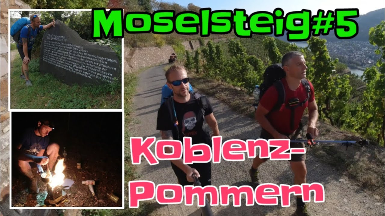 Moselsteig#5 | Koblenz-Pommern mit Übernachtung unter Tarp | 76km mit 2249hm