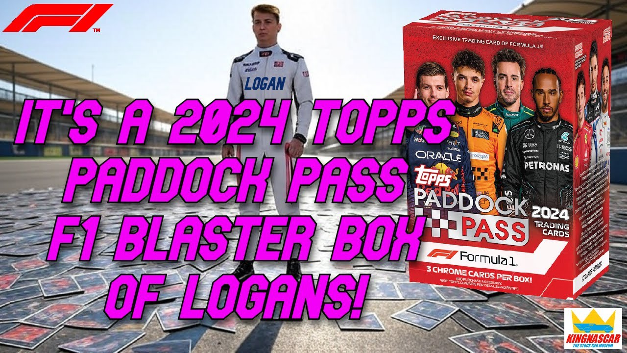 @kingnascar busts a 2024 Topps Paddock Pass F1 Blaster Box of Logans 7/16/25