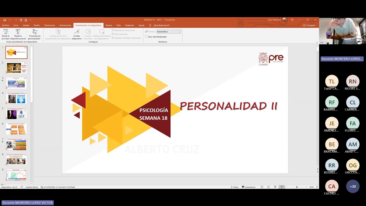Psicología - Semana 18 - Pre San Marcos Ciclo 2025-II (Nuevo Ciclo)