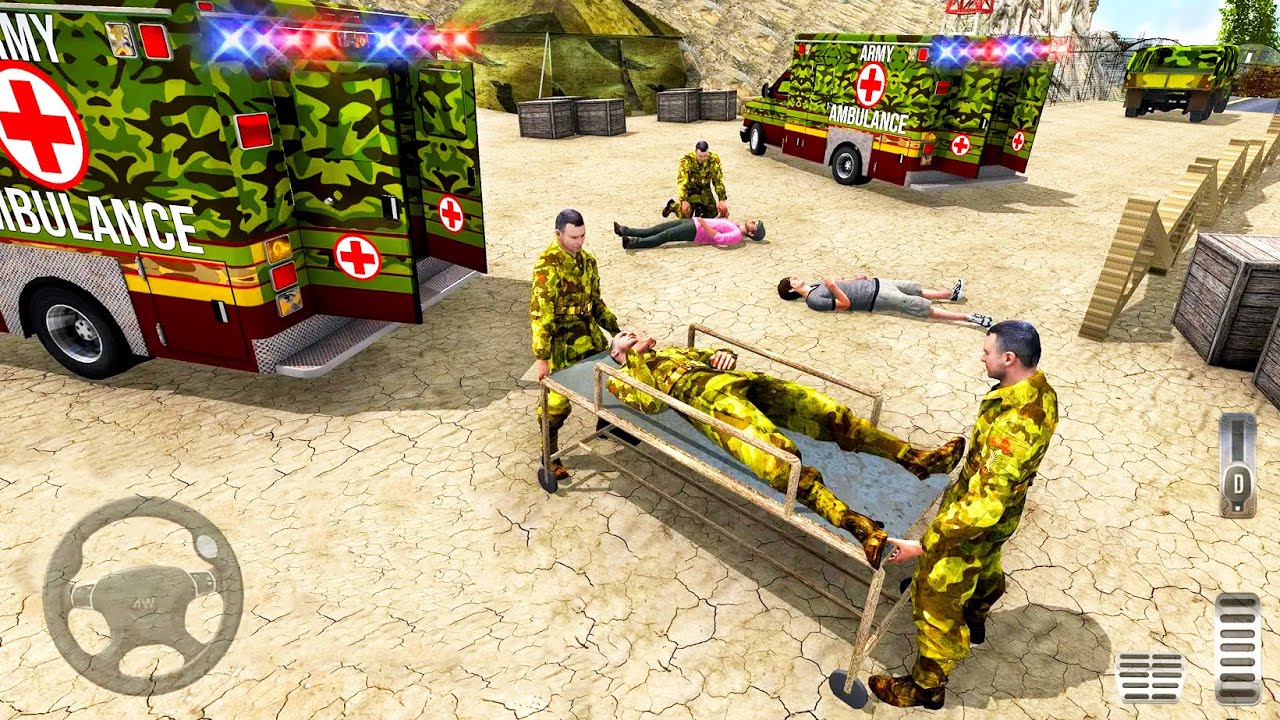 Army Ambulance Driving Rescue Operation - Soldier Driver Simulator - Android Gameplay
