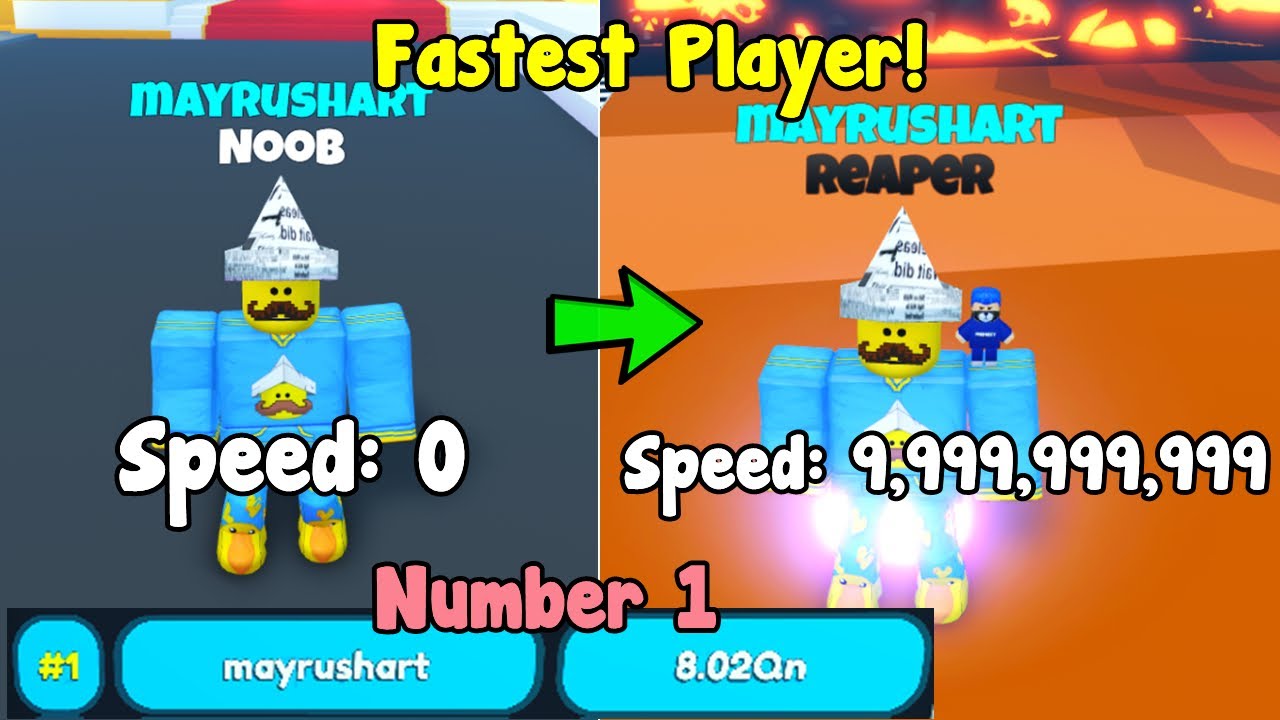 I Became Number 1 Best Player In Speedman Simulator Roblox!
