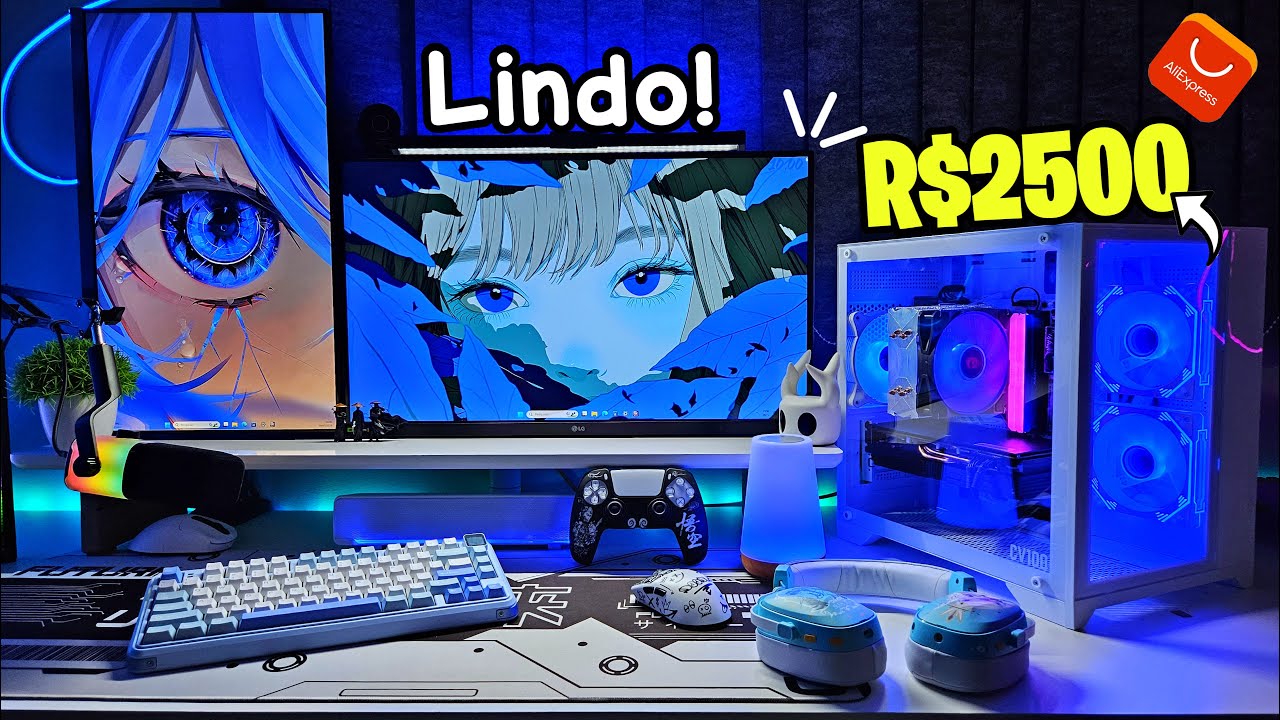 Montei um PC GAMER baratinho do Aliexpress de R$2500 (Roda Tudo!)