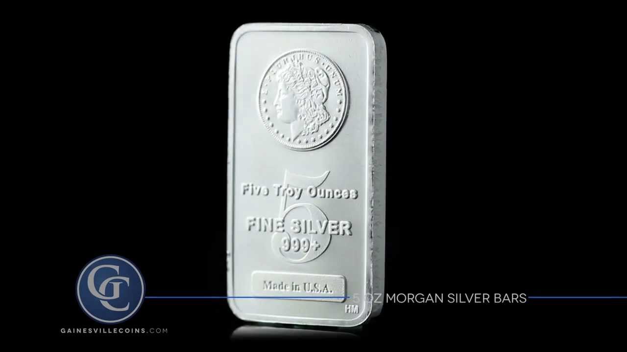 5 oz Morgan Silver Bars