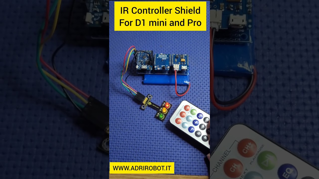 Come comandare un robot con Wemos D1 Mini e IR Shield 