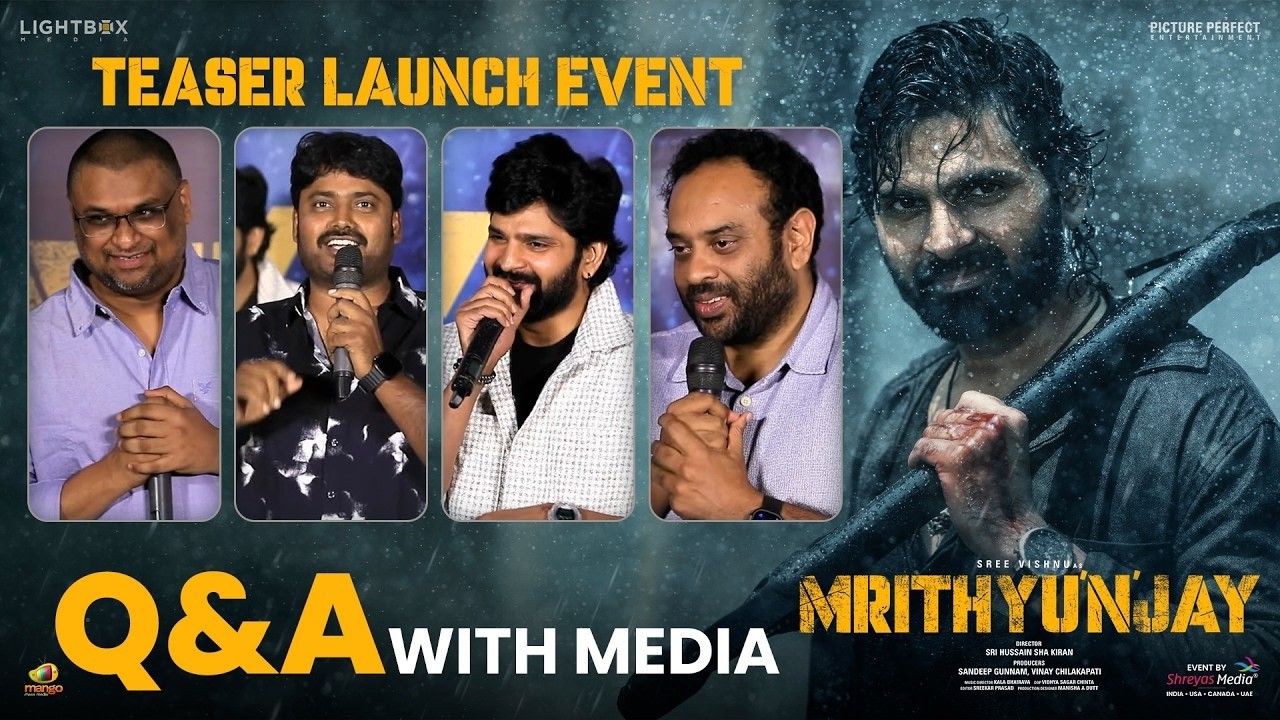 Q&A With Media at Mrithyunjay Teaser Launch Event | Sree Vishnu | Reba John