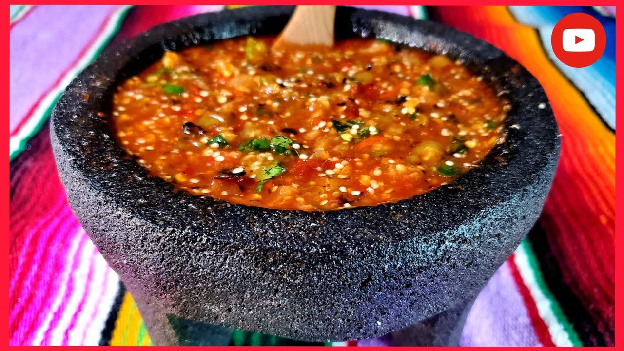 SALSA DE ARBOL Y TOMATILLO EN MOLCAJETE | SALSA DE ARBOL TATEMADA Y EN MOLCAJETE