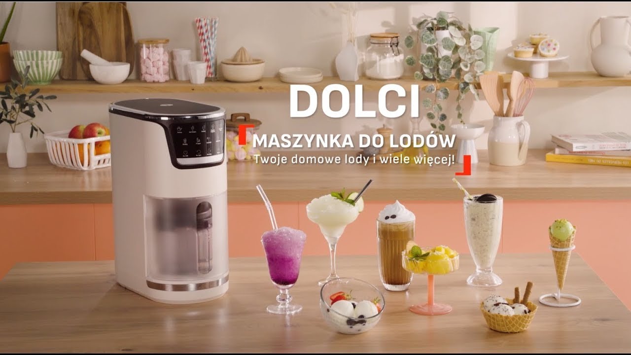 Maszynka do lodów Tefal Dolci IG602AE0 | Twoja domowa lodziarnia, która nadaje smak codzienności