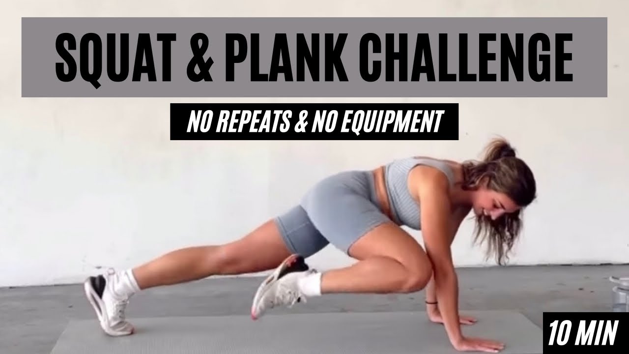 Squat & Plank Challenge // Booty and Abs BURN Workout!!