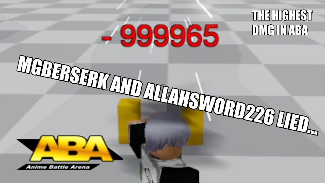 THE TRUE MOST DAMAGING COMBO IN ABA (MGBERSERK AND ALLAHSWORD226 LIES ARE OVER)